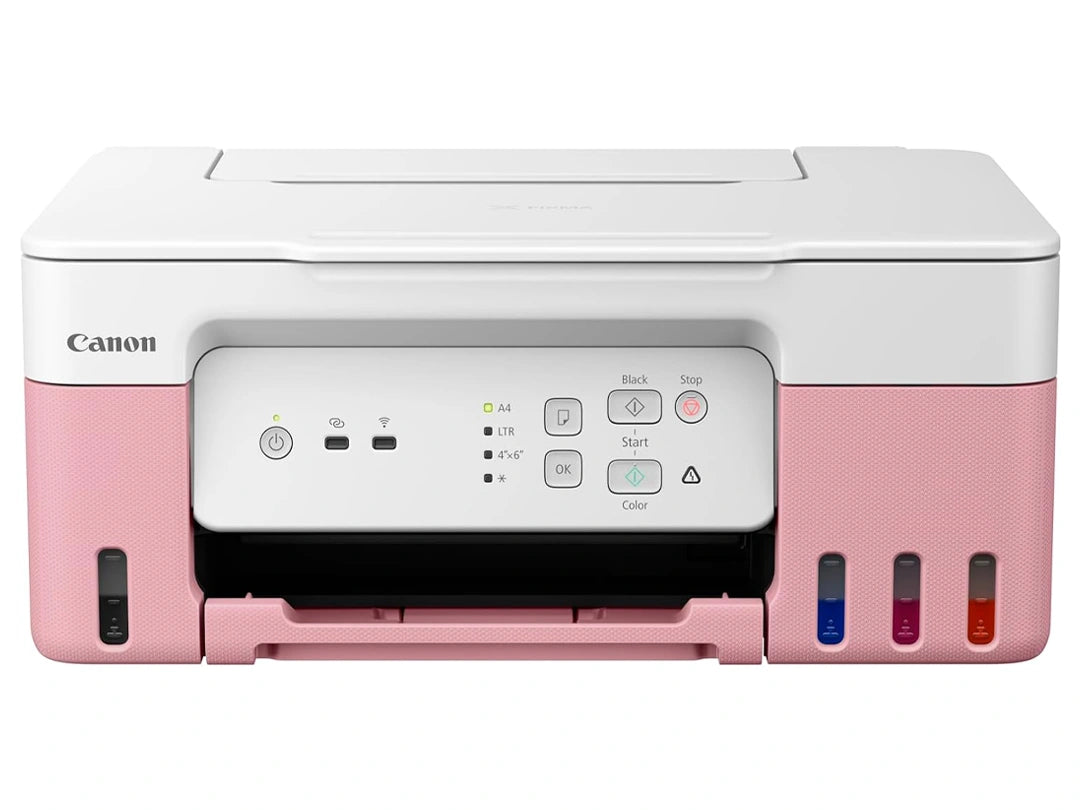 Canon PIXMA G3430 Wireless Colour 3-in-1 Refillable MegaTank Printer - Pink in Qatar Canon PIXMA G3430 Wireless Colour 3-in-1 Refillable MegaTank Printer - Pink in Qatar